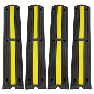 VEVOR Kabelschutzmatte Kabelkanal schwarz Kabelkanal außenbereich 4x 1-Kanal Schlauchbrücke Kabelbrücke Überfahrschutz Kabel 100x 15×3,1cm VEVOR Kabelschutzmatte Kabelkanal schwarz Kabelkanal außenbereich 4x 1-Kanal Schlauchbrücke Kabelbrücke Überfahrschutz Kabel 100x 15×3,1cm