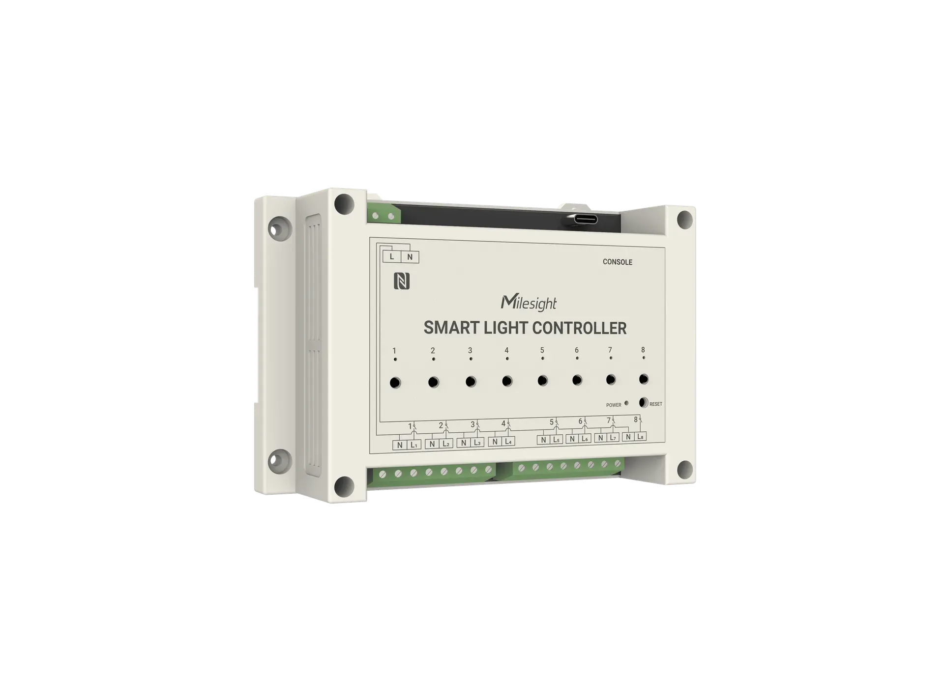 Milesight IoT Smart Light Controller, WS558-868M-LN LoRaWAN / 16A max. / 8 out – Bild 3