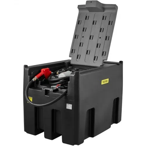 VEVOR Tragbarer Dieseltank 439,11 L Mobile Tankanlage Schwarz Dieseltankstelle 140 W Tankstation Dieseltank 2600 U/min Transporttank 12 V – Bild 10