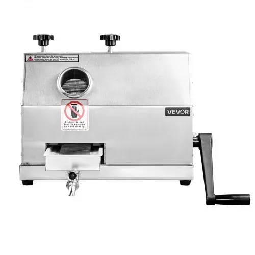 VEVOR Kommerzieller Zuckerrohr-Entsafter, 49,9kg/h Hochleistungs-Zuckerrohr-Entsafter-Maschine mit 3 Edelstahlwalzen, 6,1 cm großer Einlass, manuelle Zuckerrohr-Entsafter-Presse für den privaten/gewerb – Bild 8