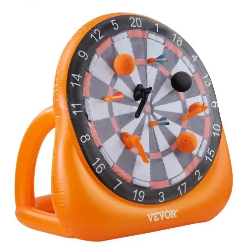 VEVOR aufblasbares Fußball-Dartboard, über 1,83 m hohes riesiges Fußball-Dartboard mit 4 Kickbällen & 6 Darts & 6 Äxten & Luftpumpe, ideal für riesige Gartenspiele, riesiges Kick-Darts-Spiel – Bild 9