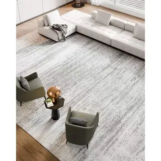 VEVOR Wohnzimmerteppich, 3048×4267 mm, Kurzflor, waschbarer Teppich, rutschfeste Bodenmatte, moderner Flächenteppich, für Schlafzimmer, Büro, Wohnzimmer, Kinderzimmer, Eingangsbereich, Grau VEVOR Wohnzimmerteppich, 3048×4267 mm, Kurzflor, waschbarer Teppich, rutschfeste Bodenmatte, moderner Flächenteppich, für Schlafzimmer, Büro, Wohnzimmer, Kinderzimmer, Eingangsbereich, Grau