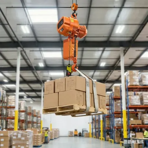 VEVOR Elektrischer Kettenzug 2000 kg, 6 m Hubhöhe, Dreiphasig-Brückenkran mit 100 m Funkfernbedienung, G100-Kette & Notstopp, Elektrokettenzug für Fabriken, Lagerhallen, Garagen – Bild 7