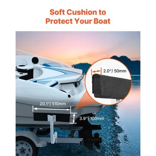 VEVOR T-Form Anhängerpfahl Bootsanhänger Anleitung Kurbelstütze Bootsführung, 330 mm Einstellbare Breite Boat Trailer Guide-on - Ersatzteile und Zubehör für Skiboot Fischerboot Segelbootanhänger – Bild 4