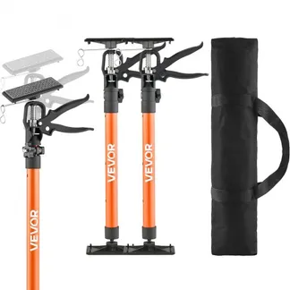 VEVOR Einhandstütze, 2 Stk., Deckenstütze 53–155cm, Teleskopstütze aus Stahl, Montagestütze bis zu 70kg Kapazität zum Installieren von Schränken, Anheben von Trockenbauwänden, Frachtstangen VEVOR Einhandstütze, 2 Stk., Deckenstütze 53–155cm, Teleskopstütze aus Stahl, Montagestütze bis zu 70kg Kapazität zum Installieren von Schränken, Anheben von Trockenbauwänden, Frachtstangen
