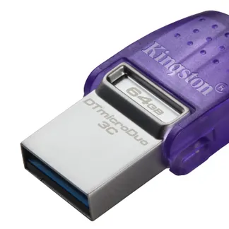 Kingston Technology DataTraveler 64GB microDuo 3C 200MB/s dual USB-A + USB-C Kingston Technology DataTraveler 64GB microDuo 3C 200MB/s dual USB-A + USB-C