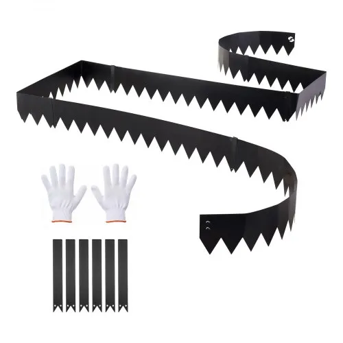 VEVOR Rasenkante 6er-Pack 1016×152 mm, Beeteinfassung mit 6 Befestigungsclips, Rasenbleche aus Verzinktem Stahl, Mähkante, Metall Palisade, Beetumrandung für Blumenbeete & Gartenwege, Schwarz VEVOR Rasenkante 6er-Pack 1016×152 mm, Beeteinfassung mit 6 Befestigungsclips, Rasenbleche aus Verzinktem Stahl, Mähkante, Metall Palisade, Beetumrandung für Blumenbeete & Gartenwege, Schwarz