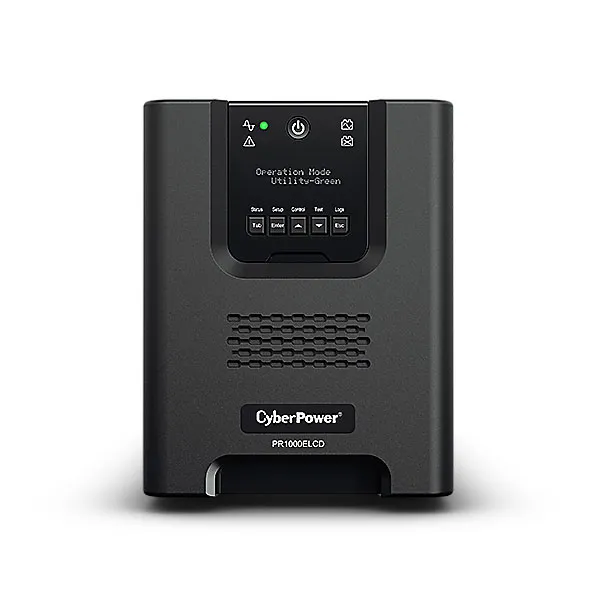 CyberPower USV, PR Tower-Serie, 1000VA/900W, Line-Interactive, reiner Sinus, LCD, USB/RS232, – Bild 3