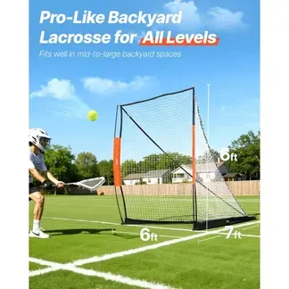 VEVOR Lacrosse-Tor, 6′ x 6′ Lacrosse-Netz, tragbares Lacrosse-Tor mit Tragetasche, Glasfaserstange, Hinterhof-Lacrosse-Trainingsausrüstung, einfach aufzubauendes College-Tor, perfekt für das Training VEVOR Lacrosse-Tor, 6′ x 6′ Lacrosse-Netz, tragbares Lacrosse-Tor mit Tragetasche, Glasfaserstange, Hinterhof-Lacrosse-Trainingsausrüstung, einfach aufzubauendes College-Tor, perfekt für das Training