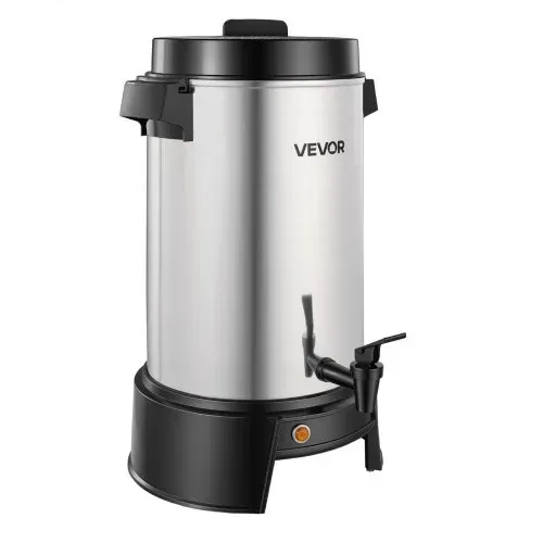 VEVOR Gewerblicher Heißgetränkespender für Kaffee 6,3 L 42 Tassen 1190 W, Heißwasserspender mit Tropffreiem Wasserhahn, Automatischer Temperaturregelung, für Catering, Partys, Kirchen und Restaurants – Bild 9