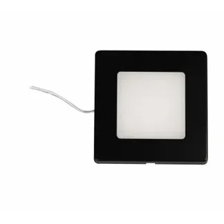 Synergy 21 Downlight Square / 3000K Schwarz / 12V / 76 x 76 x 10mm Möbelleuchte mit AMP Stecker Synergy 21 Downlight Square / 3000K Schwarz / 12V / 76 x 76 x 10mm Möbelleuchte mit AMP Stecker