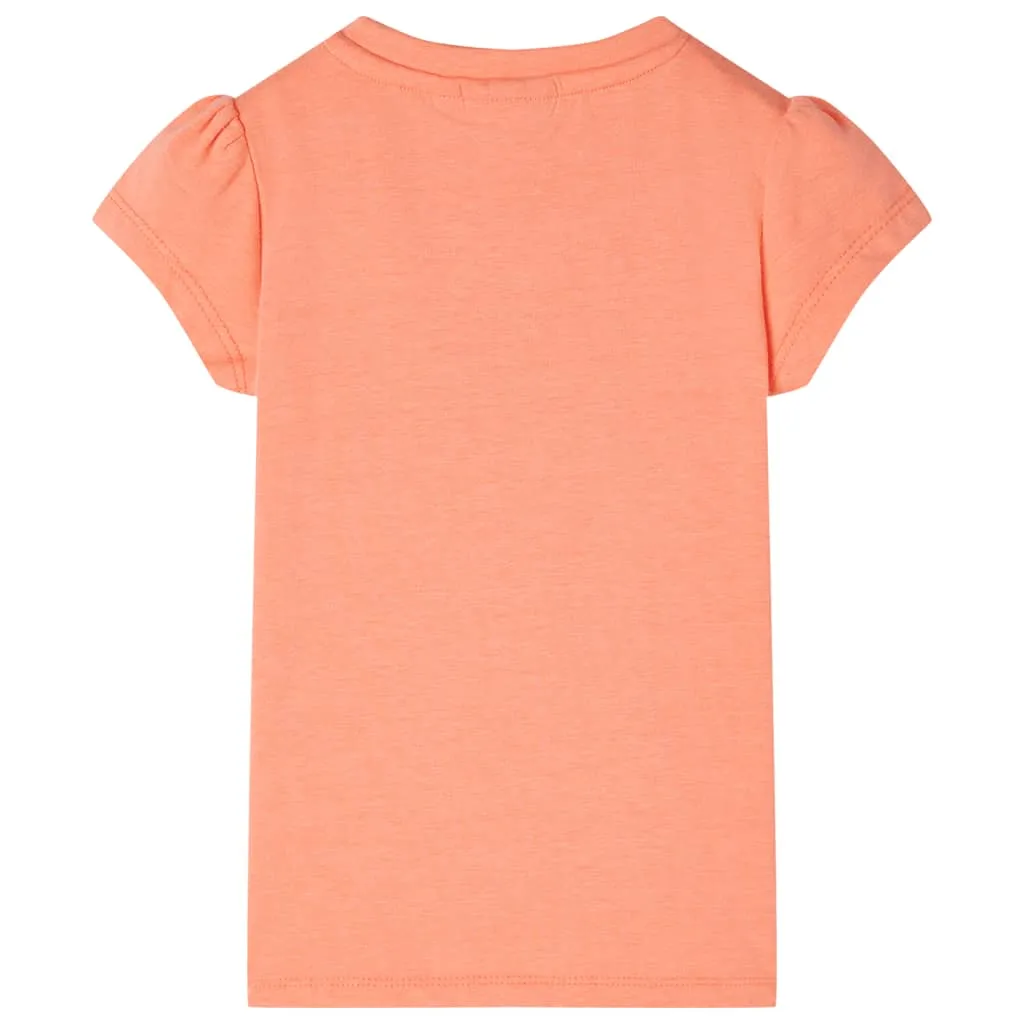 vidaXL Kinder-T-Shirt mit Flügelärmeln Neonorange 92 – Bild 2