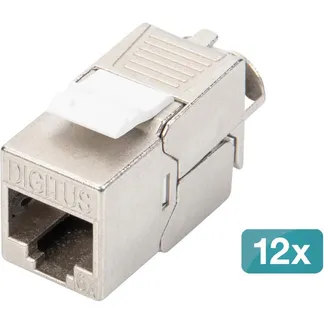 CAT 6A Keystone Modul geschirmt werkzeugfrei 12 Stk., Keystone-Modul CAT 6A Keystone Modul geschirmt werkzeugfrei 12 Stk., Keystone-Modul