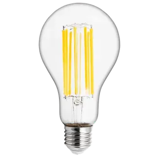 LED Filament Glühlampe McShine “Filed“, E27, 18W, 2500lm, warmweiß, klar LED Filament Glühlampe McShine “Filed“, E27, 18W, 2500lm, warmweiß, klar