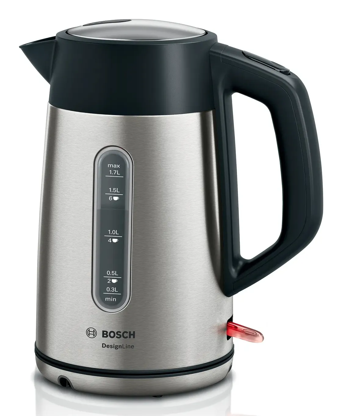 Bosch TWK4P440 Wasserkocher 1,7 l 2400 W Schwarz, Edelstahl Bosch TWK4P440 Wasserkocher 1,7 l 2400 W Schwarz, Edelstahl