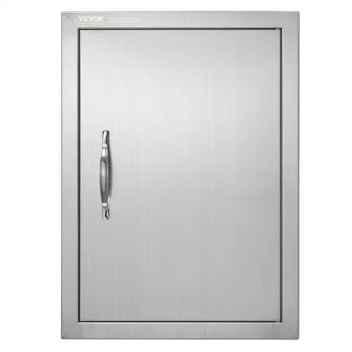 VEVOR Grill-Zugangstür, 407 x 559 x 46 mm, Einzelne Außenküchentür, Flächenbündig Montierte Edelstahltür, Vertikale Wandtür mit Griff, für Grillinsel, Grillstation, Außenschrank usw. VEVOR Grill-Zugangstür, 407 x 559 x 46 mm, Einzelne Außenküchentür, Flächenbündig Montierte Edelstahltür, Vertikale Wandtür mit Griff, für Grillinsel, Grillstation, Außenschrank usw.