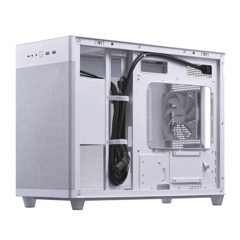ASUS PRIME AP201 CASE TG WHITE Mini Tower Weiß – Bild 7