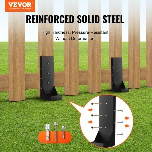 VEVOR Reparaturset für Zaunpfostenanker 4er-Pack Innendurchmesser 8,9 x 8,9 cm Stützpfosten aus Stahl für Zaunpfosten Anker-Erdspieß zur Reparatur von geneigten gebrochenen Holzzaunpfosten Umhüllung VEVOR Reparaturset für Zaunpfostenanker 4er-Pack Innendurchmesser 8,9 x 8,9 cm Stützpfosten aus Stahl für Zaunpfosten Anker-Erdspieß zur Reparatur von geneigten gebrochenen Holzzaunpfosten Umhüllung