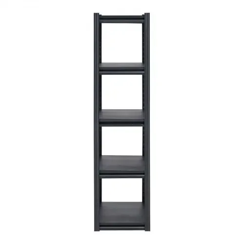 VEVOR Lagerregal, 907 kg, Steckregal, Kellerregal, robustes verstellbares Werkstattregal aus Metall, 5 Ebenen, 406,4 x 812,8 x 1600,2 mm, Schwerlastregal für Küche, Werkstatt, Keller, Lager, schwarz – Bild 10