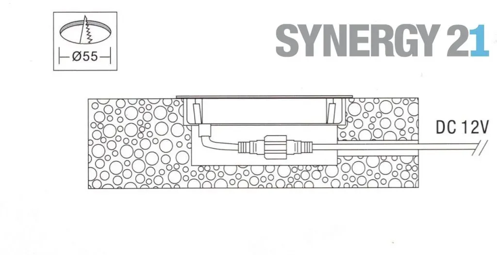 Synergy 21 LED Bodeneinbaustrahler ARGOS rund in-G IP67 ww – Bild 3