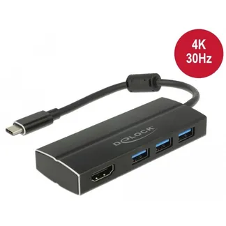 USB 3.2 Gen 1 Hub, USB-C Stecker > 3x USB-A Buchse + HDMI Buchse, USB-Hub USB 3.2 Gen 1 Hub, USB-C Stecker > 3x USB-A Buchse + HDMI Buchse, USB-Hub