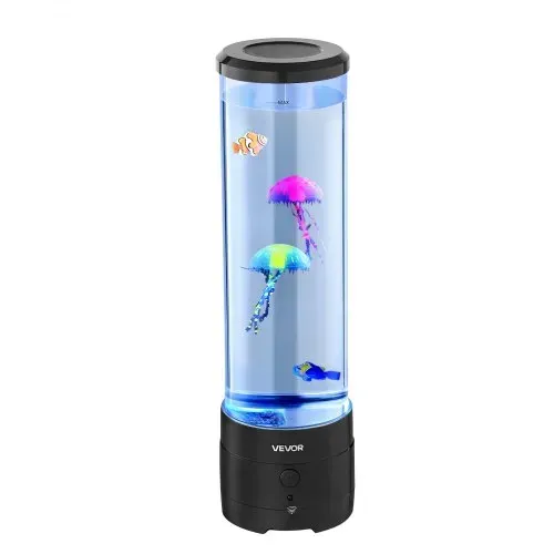 VEVOR Lavalampe 382 mm schwimmende Quallen-Blasenlichtlampe, 16 Farbwechsel-Lichteffekte, Bluetooth-Lautsprecher, Stimmungslampe, Aquarium Nachtlicht für Schlafzimmer, Wohnzimmer, Heimdekoration – Bild 8