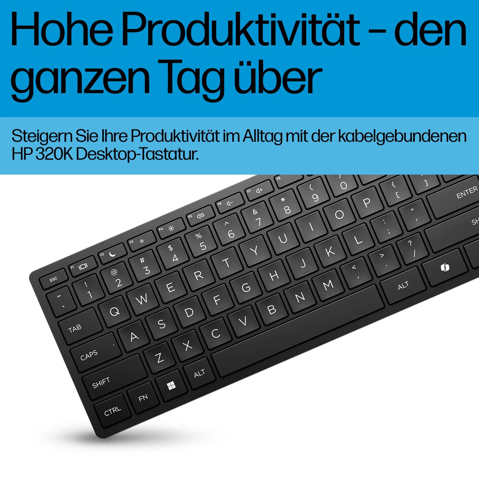 HP 320K-Tastatur für Desktop-PC, kabelgebunden – Bild 3