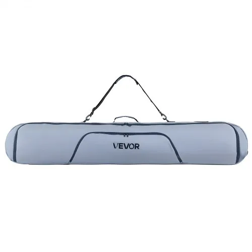 VEVOR Skitasche, bis zu 165 cm, Skibag, Skisack, Skicover, wasserdichtes 600D-Oxford-Gewebe, mit verstellbaren Innengurten, Skiersack für Skistöcke, Schutzbrillen, Handschuhe, Helme, Stiefel (Grau) VEVOR Skitasche, bis zu 165 cm, Skibag, Skisack, Skicover, wasserdichtes 600D-Oxford-Gewebe, mit verstellbaren Innengurten, Skiersack für Skistöcke, Schutzbrillen, Handschuhe, Helme, Stiefel (Grau)