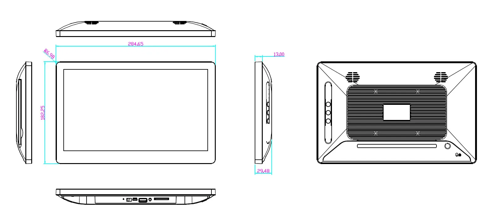 ALLNET Touch Display Tablet 12 Zoll PoE mit 8GB/64GB, RK3568 Android 13,PrimeOne-120 – Bild 5
