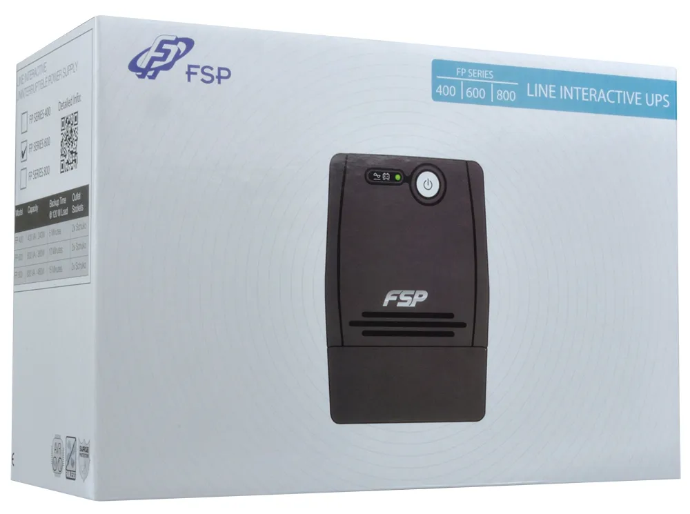 FSP FP 800 Unterbrechungsfreie Stromversorgung (USV) 0,8 kVA 480 W 2 AC-Ausgänge – Bild 3