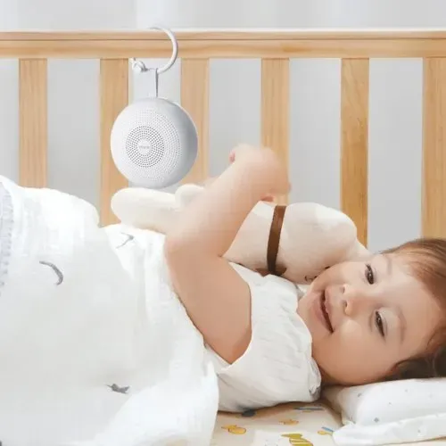 VEVOR Einschlafhilfe, White Noise Machine, 30 Musiktitel, 3-in-1-Soundmaschine mit weißem Rauschen, automatischer Abschaltfunktion, sanftem Ringlicht & Speicherfunktion, Rauschgerät – Bild 7