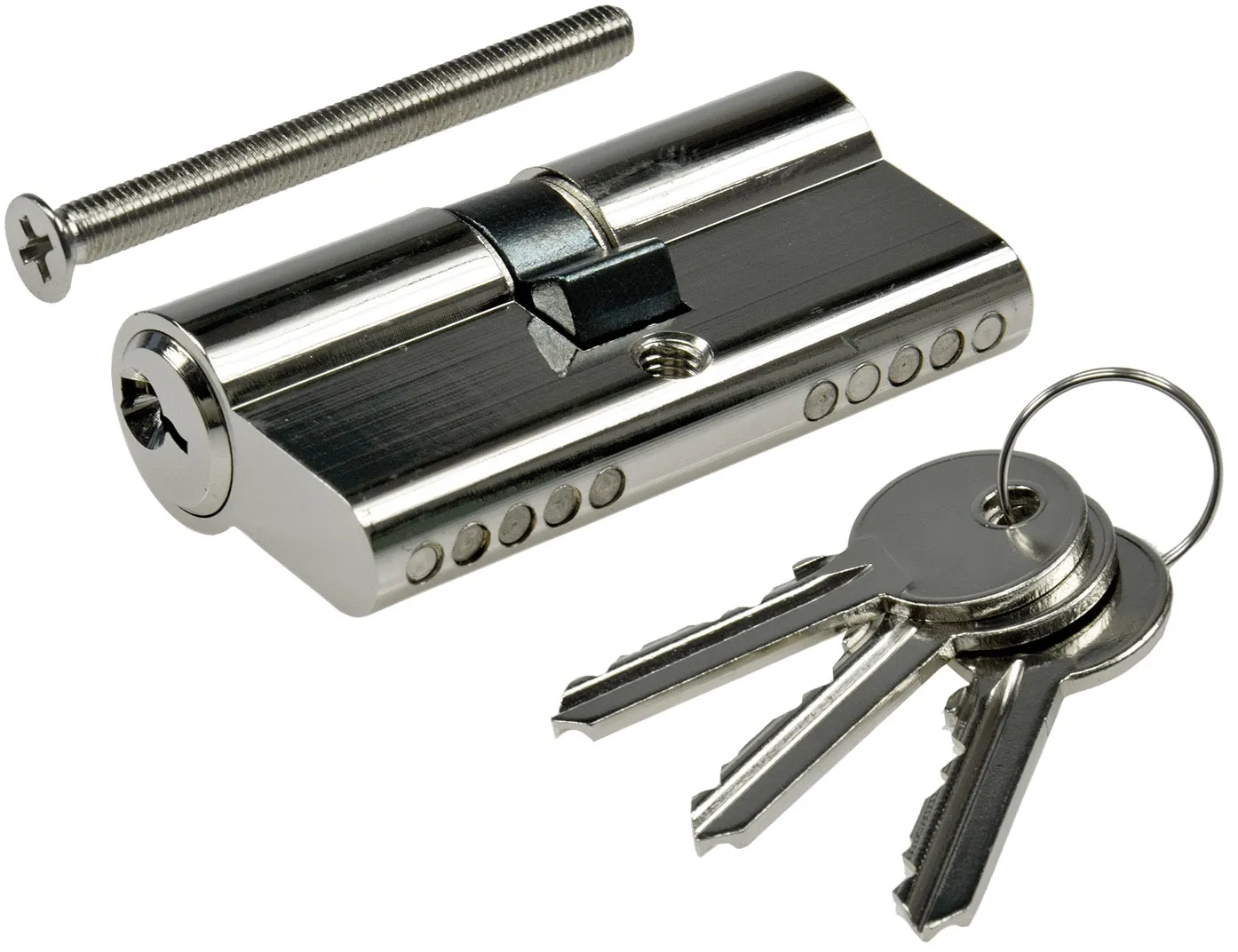 Schließzylinder 60mm (30+30mm) Profil-Zylinder, 3 Bartschlüssel Schließzylinder 60mm (30+30mm) Profil-Zylinder, 3 Bartschlüssel