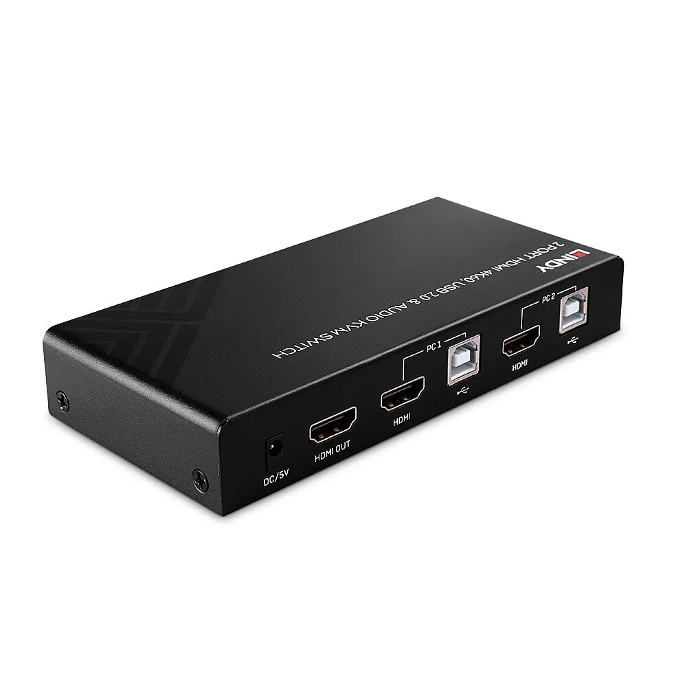 Lindy 32809 Tastatur/Video/Maus (KVM)-Switch Schwarz – Bild 3