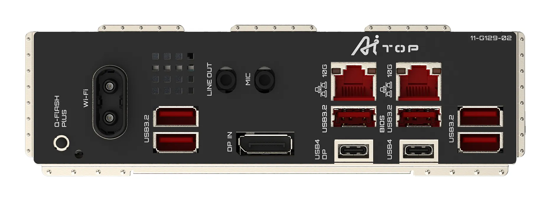 GIGABYTE TRX50 AI TOP-2B Mainboard – Unterstützt AMD Ryzen Threadripper PRO 7000 CPUs, digitales 16+8+4 Phasen VRM, bis zu 5200 MHz DDR5, 4 x PCIe 5.0 M.2, Wi-Fi 7, 10 GbE LAN, USB 4 – Bild 5