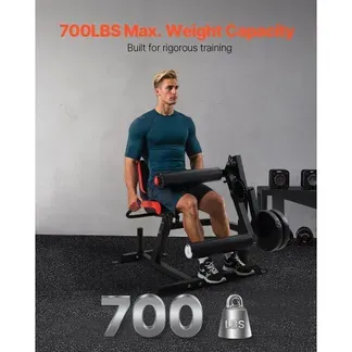 VEVOR sitzende Beinstrecker und Curl-Maschine Trainingsgerät Beinpresse Beintrainer (317 kg belatbar), verstellbare Bein-Trainingsbank, Bein-Drehstrecker Krafttrainingsgerät für Heim-Fitnessstudio VEVOR sitzende Beinstrecker und Curl-Maschine Trainingsgerät Beinpresse Beintrainer (317 kg belatbar), verstellbare Bein-Trainingsbank, Bein-Drehstrecker Krafttrainingsgerät für Heim-Fitnessstudio