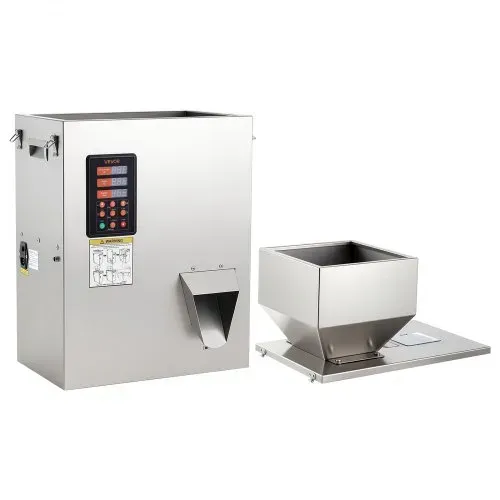 VEVOR Pulverabfüllmaschine Partikelspender Pulverfüller Automatisch 10-500g, Intelligentes Wiegen & Abfüllen, Edelstahlkonstruktion, Hohe Genauigkeit, Ideal für Nüsse Samen Tee Kaffeebohnen Gewürze Mehl – Bild 10
