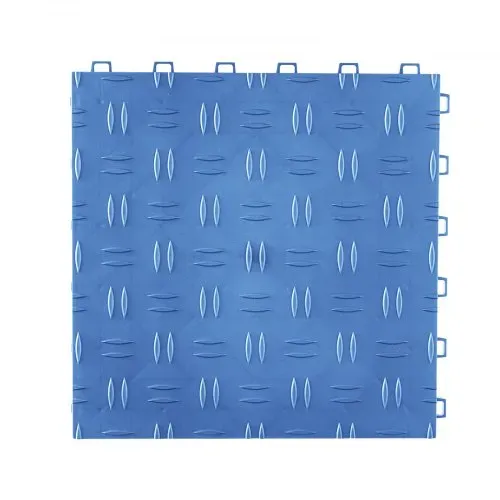 VEVOR Garagen-Bodenbeschläge, 305 x 305 x 13,4 mm, 50er-Set Industrieboden, rutschfeste doppelseitige Struktur-Garagenboden, für Garagen, Keller, Reparaturwerkstätten, Blau – Bild 8