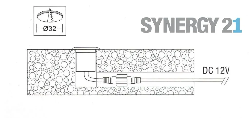Synergy 21 LED Bodeneinbaustrahler ARGOS rund in-G-C IP67 nw – Bild 3
