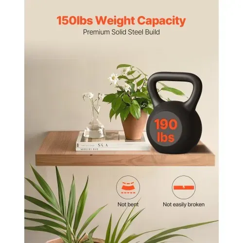 VEVOR Regalhalterung, 1 Stk., Schwerlast Regalhalter 86 kg Tragkraft, Regalträger 863,6x157,4x38,1 mm, für versteckte Regale, unsichtbare Halterung für schwebende Regale zur Wandmontage – Bild 2
