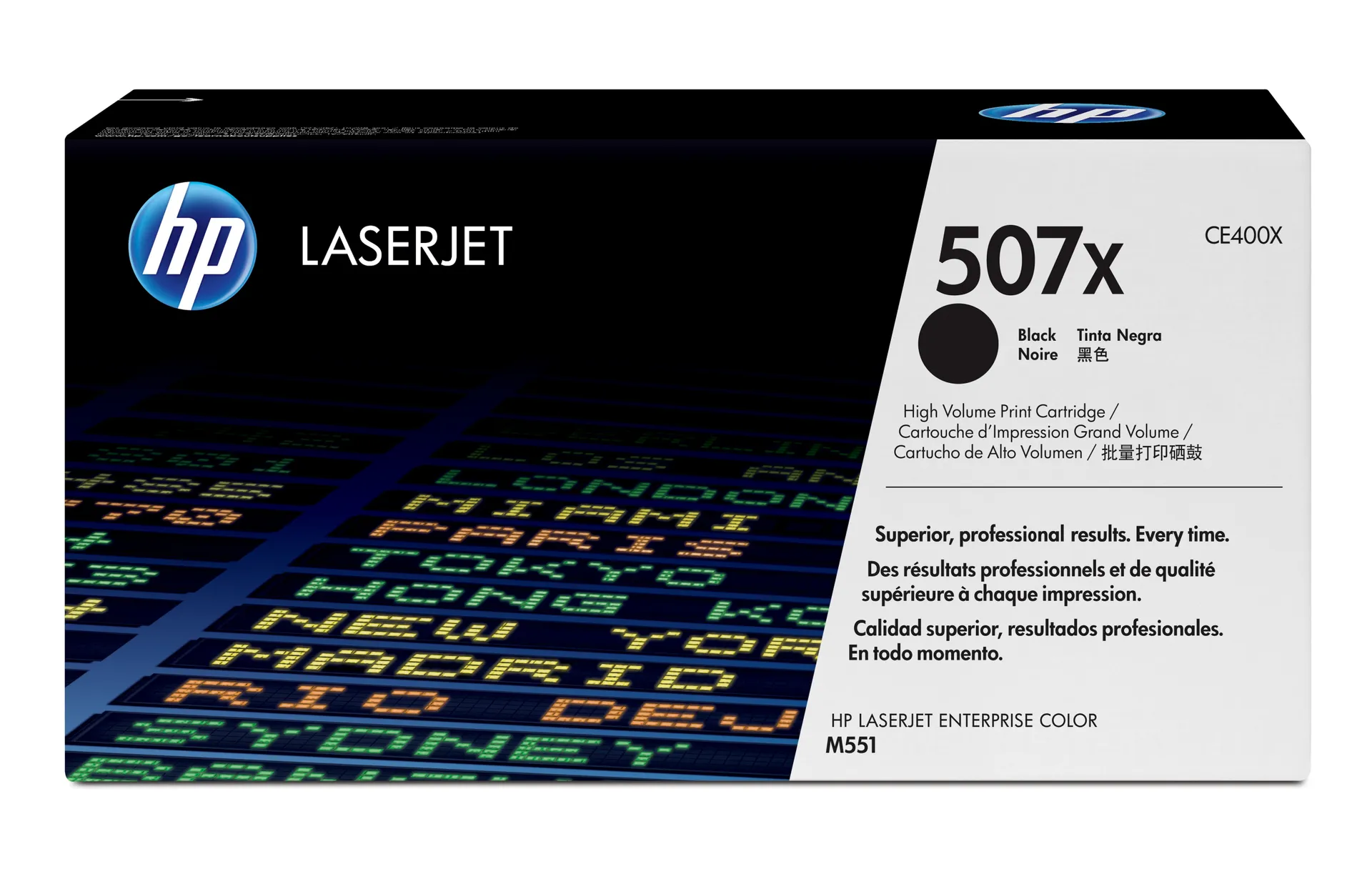 HP 507X Schwarz Original LaserJet Tonerkartusche mit hoher Reichweite HP 507X Schwarz Original LaserJet Tonerkartusche mit hoher Reichweite