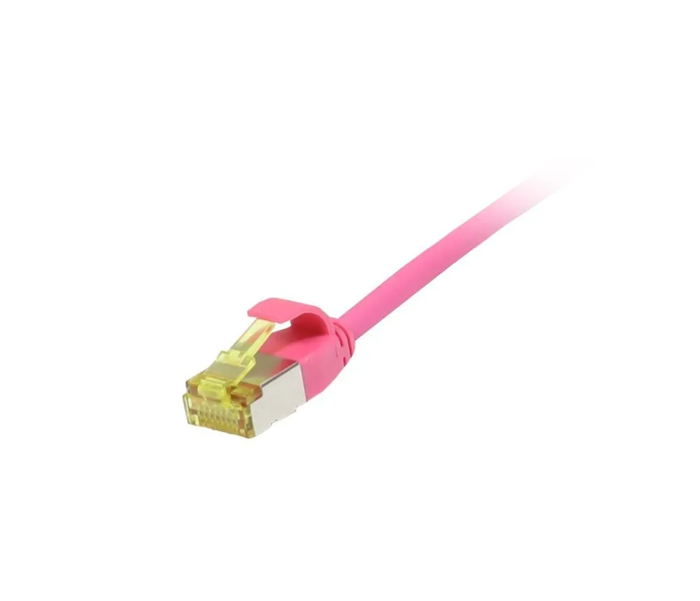 Patchkabel RJ45, CAT6A 500Mhz, 1.5m, magenta, U/FTP, slimline rund d=3,8mm, TPE/LSZH(Superflex), AWG32, mit CAT7 Rohkabel, Synergy 21 Patchkabel RJ45, CAT6A 500Mhz, 1.5m, magenta, U/FTP, slimline rund d=3,8mm, TPE/LSZH(Superflex), AWG32, mit CAT7 Rohkabel, Synergy 21