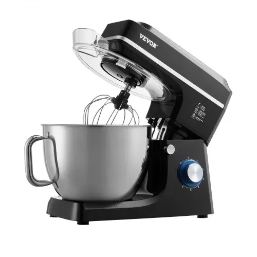 VEVOR KüchenmaschineTeigmixer 1400 W 7,84 L Küchenmaschine mit kippbarem Kopf Edelstahlschüssel Knethaken Schneebesen Schaber, Haushalts-Küchenmaschine zum Backen und Mixen, schwarz – Bild 8