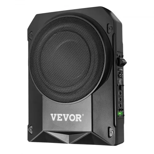 VEVOR Untersitz Auto Subwoofer 400 W 254 mm schlanker Auto Subwoofer mit Stromversorgung, Subsystem mit eingebautem Verstärker, Hoch-/Niedrigpegel-Eingang und Lautstärkeregler für SUVs Lkws – Bild 9
