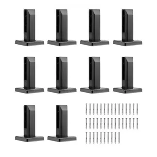 VEVOR Glasklemme, 10 Stück quadratische Glasgeländerhalterung für 0,31″-0,47″ gehärtetes Glas, Glasmontageklemme aus Edelstahl 304, 0,12″ dicke Glasregalhalterung für Balkon, Garten, Terrasse, Treppe VEVOR Glasklemme, 10 Stück quadratische Glasgeländerhalterung für 0,31″-0,47″ gehärtetes Glas, Glasmontageklemme aus Edelstahl 304, 0,12″ dicke Glasregalhalterung für Balkon, Garten, Terrasse, Treppe