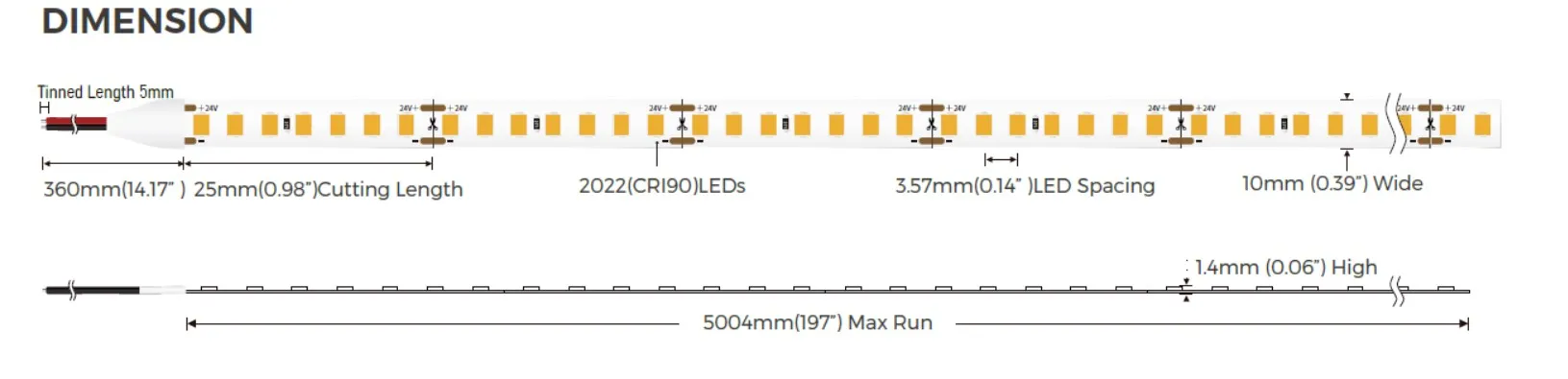 Synergy 21 LED Flex Strip 2022 - 280 WW DC24V 96W IP20 – Bild 5
