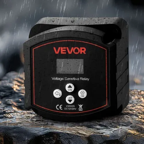 VEVOR Trennrelais, 12 V, 300 A, Doppelbatterie Isolator mit LCD-Bildschirm, intelligenter Batterietrennschalter für Lithium- & Blei-Säure-Batterien, für Auto, LKW, Wohnmobil, UTV, ATV, Boot – Bild 7