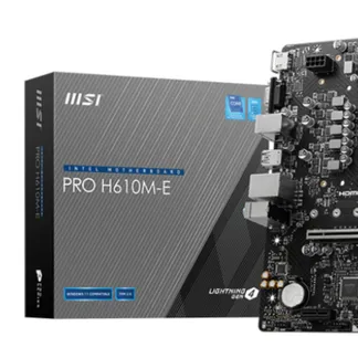 MSI PRO H610M-E Motherboard Intel H610 LGA 1700 micro ATX MSI PRO H610M-E Motherboard Intel H610 LGA 1700 micro ATX