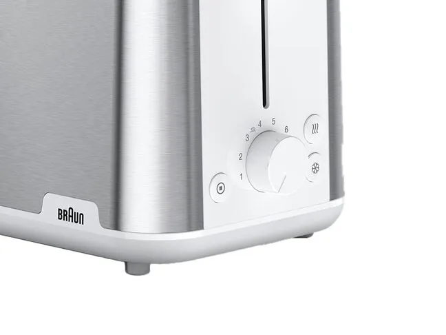 Braun HT 1510 8 2 Scheibe(n) 900 W Edelstahl, Weiß Braun HT 1510 8 2 Scheibe(n) 900 W Edelstahl, Weiß