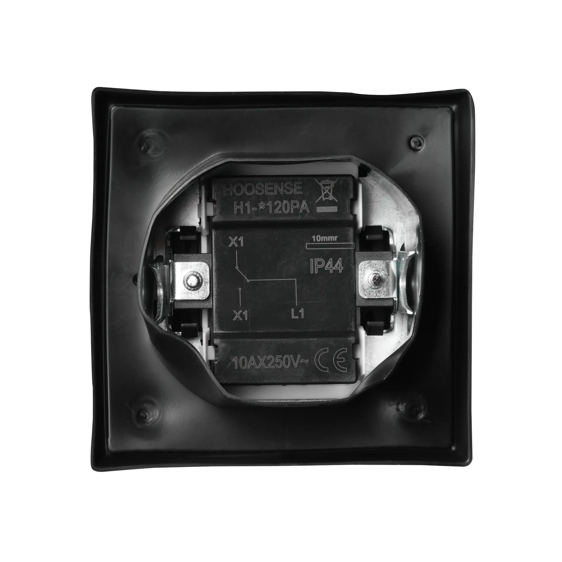 Wechselschalter McPower ''Flair'', IP44, 250V~/10A, UP, anthrazit, Steckanschluss – Bild 4