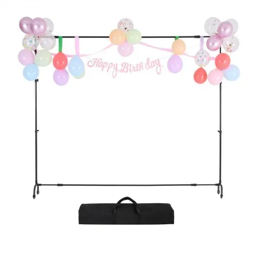 VEVOR Hintergrundständer verstellbares Fotohintergrundständer (Hintergrundtuch: 213 x 300 cm), Hintergrundständer mit Rollen, Bildschirmständer für Produktfotografie Studiofotografie – Bild 8
